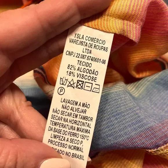 Triya Livi Striped Drawstring Maxi Dress Medium - Picture 9 of 10